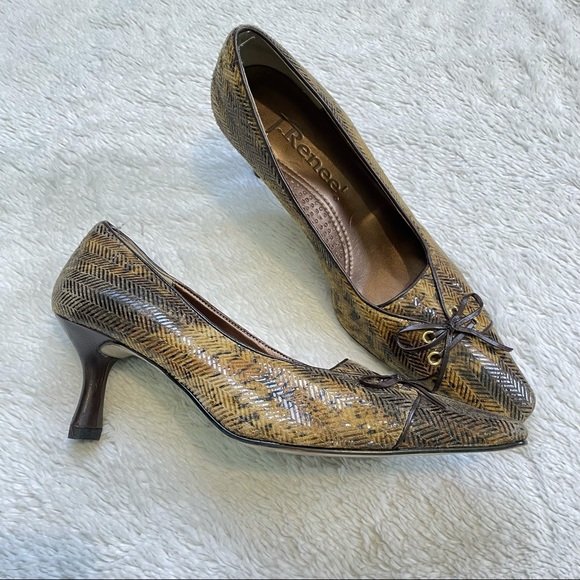 J.Renee Vintage Alice Shoes Square Toe Size 6M - Picture 2 of 10